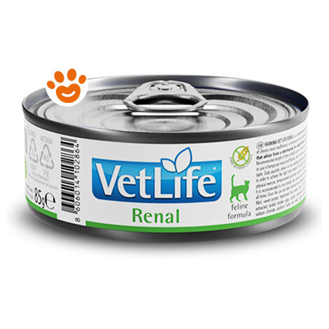 Farmina Cat Vet Life Renal  - Farmina Cat Vet Life Renal - Lattina Da 85 Gr