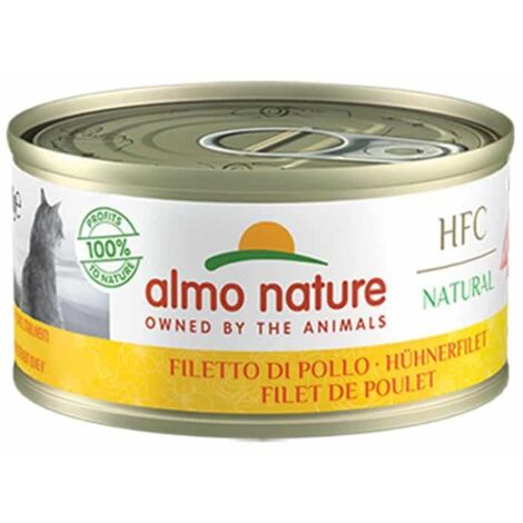Almo Nature Gatto HFC Natural Lattina 70gr Filetto di Pollo