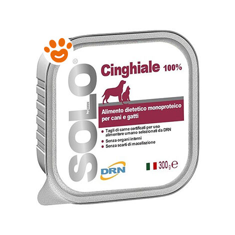 DRN Cane e Gatto Alimento Monoproteico in Vaschetta 300gr Cinghiale