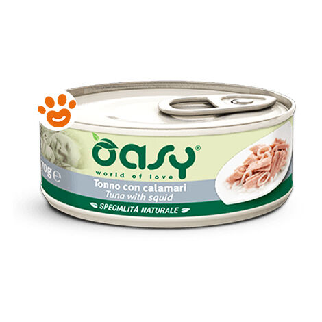 Oasy Gatto Specialità Naturale al Tonno 150gr con Calamari