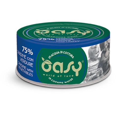 Oasy Cat More Love Sardine con Verdure - Oasy Cat More Love Sardine con Verdure - Lattina Da 70 Gr