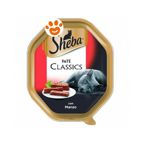 Sheba Classic Gatto, Patè in vaschetta 85gr - Manzo