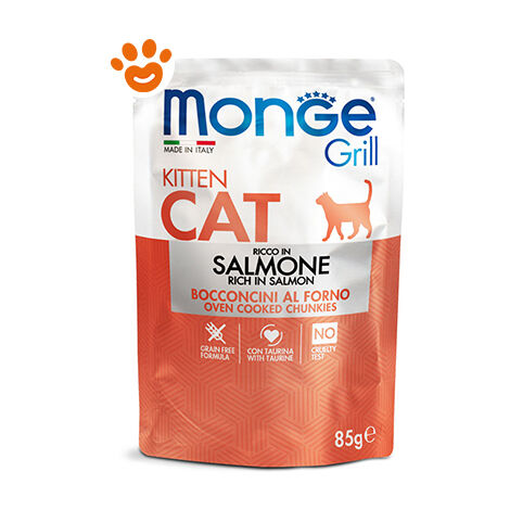 Salmone Kitten Monge Grill 85 gr
