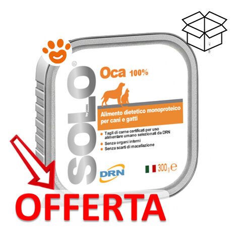 DRN Cane e Gatto Alimento Monoproteico in Vaschetta 300gr Oca