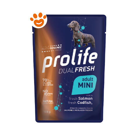 Cane - Dual Fresh Adult Mini Salmone e Merluzzo 100 gr Prolife