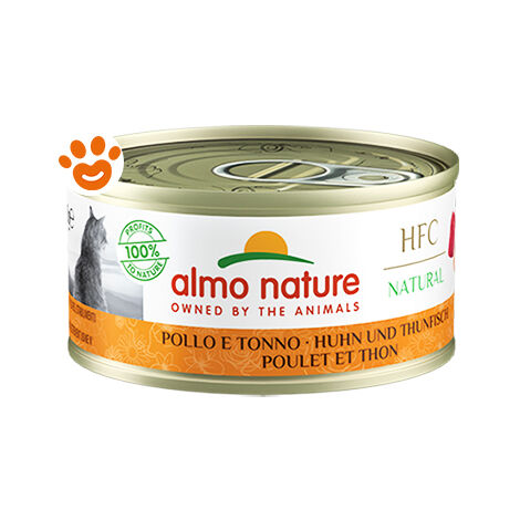 Almo Nature Gatto HFC Natural Lattina 70gr Pollo e Tonno