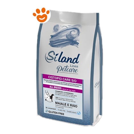 Siland Dog Cistopiù Care S/O All Breeds Maiale e Riso  - Siland Dog Cistopiù Care S/O All Breeds Maiale e Riso - Sacco Da 3 Kg