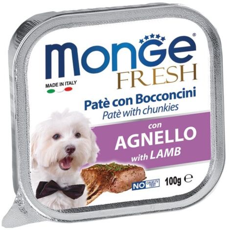 Monge Dog Paté di Agnello Fresco e Bocconcini 100g