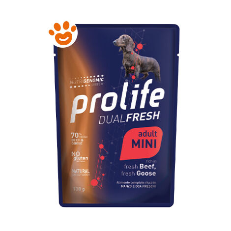 Cane - Dual Fresh Adult Mini Manzo e Oca 100 gr Prolife