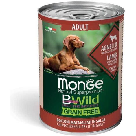 Monge BWild Adult Dog Agnello con Zucca e Zucchine 400g