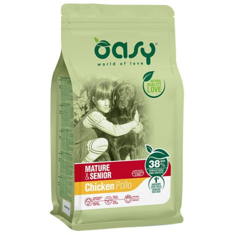Cane Mature Senior con Pollo 3-12 kg OASY - size 3 Kg