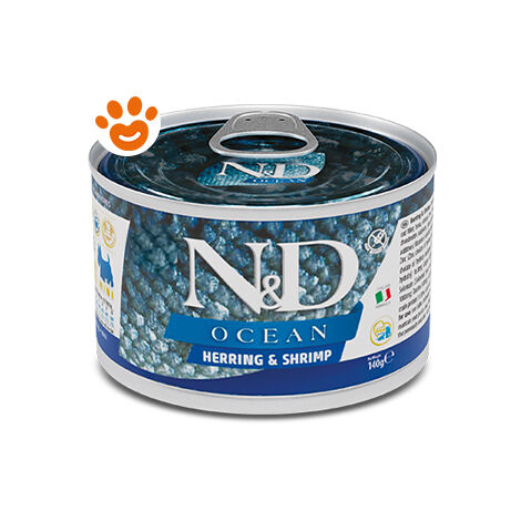 Farmina Dog N&D Ocean Adult Mini Aringa e Gamberetti - Farmina Dog N&D Ocean Adult Mini Aringa e Gamberetti - Lattina Da 140 Gr