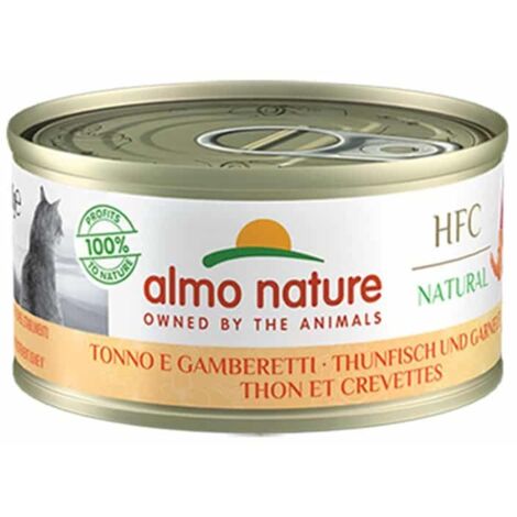 Almo Nature Gatto HFC Natural Lattina 70gr Tonno e Gamberetti