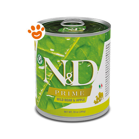 Farmina Dog N&D Prime Adult Cinghiale e Mela - Farmina Dog N&D Prime Adult Cinghiale e Mela - Lattina Da 285 Gr