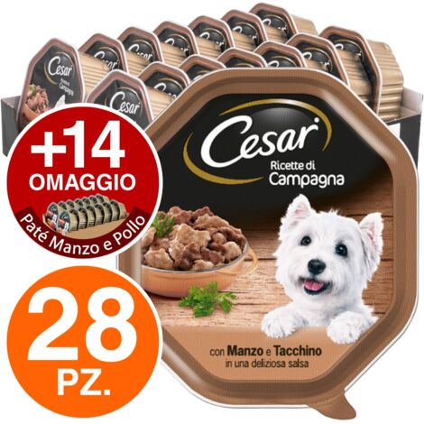 Cesar Cane Ricette di Campagna 150gr Tacchino manzo ed Erbe