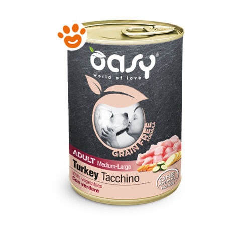 Cane Grain Free Adult Medium Large con Tacchino 400 gr OASY