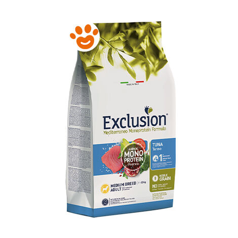 Exclusion Cane Medium Adult Mediterraneo 3 kg Tonno