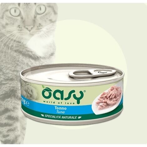 Oasy Cat Specialità Naturali Tonno  - Oasy Cat Specialità Naturali Tonno - Lattina Da 150 Gr