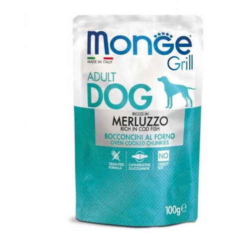 Monge Dog Grill Adult bocconcini con merluzzo 100g