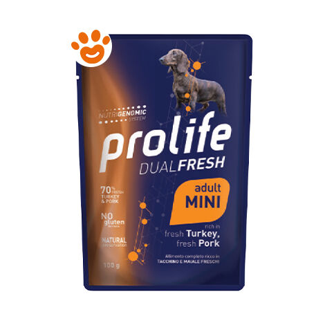 PROLIFE DOG 100gr Dual Fresh Adult Mini Tacchino e Maiale