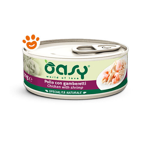 Gatto - Pollo con Gamberetti 70 - 150 gr OASY - size 70 gr