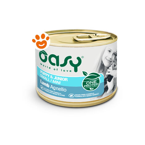 Oasy Dog One Protein Puppy Junior Small Mini Agnello  - Oasy Dog One Protein Puppy Junior Small Mini Agnello - Lattina Da 200 Gr