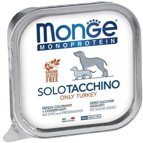 Monge Solo Cane Patè Tacchino 150gr