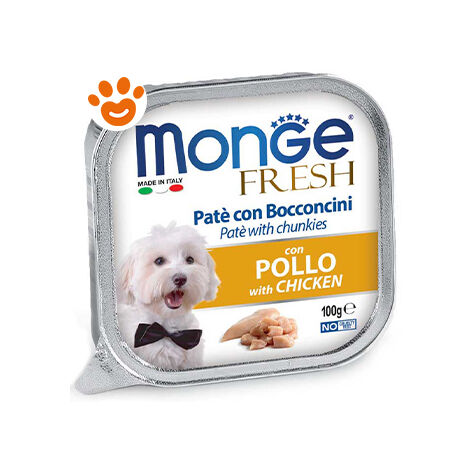 Monge Dog Fresh Adult Pollo  - Monge Dog Fresh Adult Pollo - Vaschetta Da 100 Gr