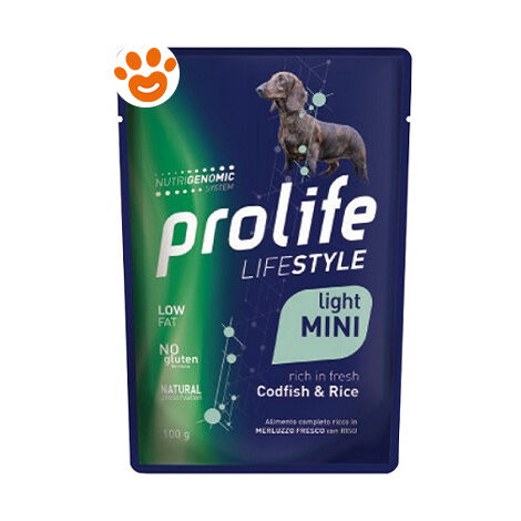 PROLIFE DOG 100gr Life Style Adult Light Merluzzo e Riso
