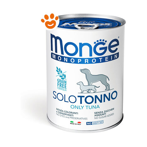 Monge Solo Cane Patè Tonno 400gr