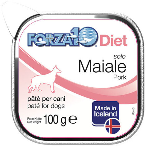 Forza10 Dog Solo Diet Maiale  - Forza10 Dog Solo Diet Maiale - Vaschetta Da 100 Gr