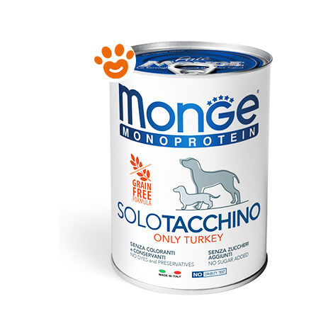 Monge Solo Cane Patè Tacchino 400gr