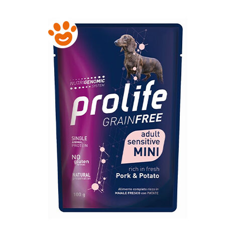 PROLIFE DOG 100gr Grain Free Sensitive Adult Mini Maiale e Patate