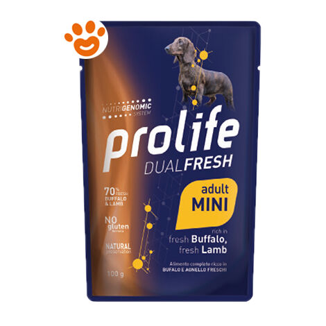 Cane - Dual Fresh Adult Mini Bufalo e Agnello 100 gr Prolife