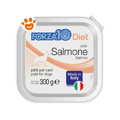 Forza10 Dog Solo Diet Salmone  - Forza10 Dog Solo Diet Salmone - Vaschetta Da 300 Gr