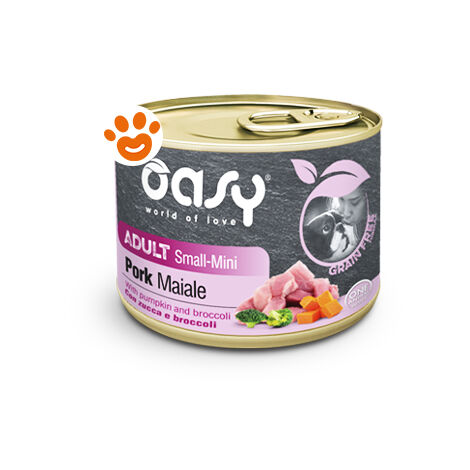 Oasy Dog Grain Free Adult Small-Mini Maiale - Oasy Dog Grain Free Adult Small-Mini Maiale - Lattina Da 200 Gr