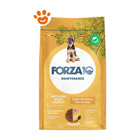 Forza10 Dog Maintenance Medium/Maxi Puppy Pollo e Patate  - Forza10 Dog Maintenance Medium/Maxi Puppy Pollo e Patate - Sacco Da 12 Kg