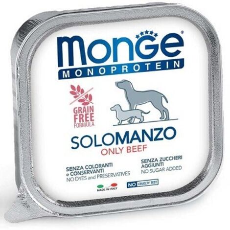 Monge Solo Cane Patè Manzo 150gr