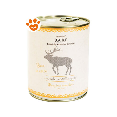 Barf Dog Alimento Completo Cervo  - Barf Dog Alimento Completo Cervo - Lattina Da 800 Gr