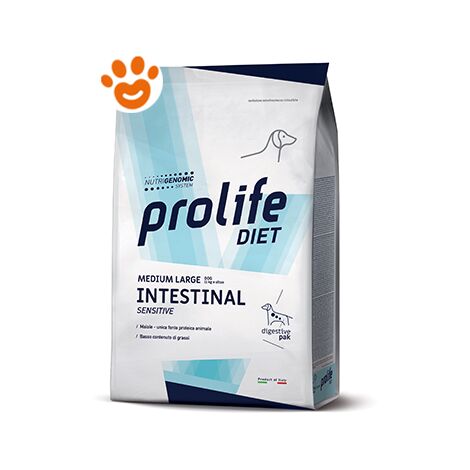 Prolife Dog Veterinary Medium Large Intestinal Sensitive  - Prolife Dog Veterinary Medium Large Intestinal Sensitive - Sacco Da 8 Kg