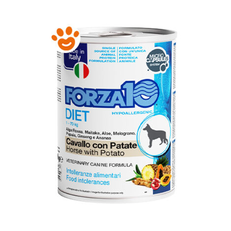 Forza10 Dog Diet Cavallo con Patate - Forza10 Dog Diet Cavallo con Patate - Lattina Da 400 Gr