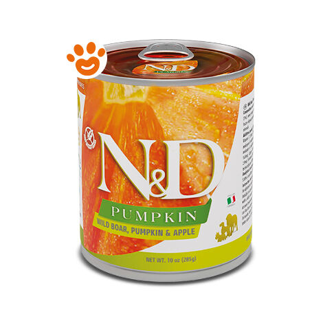 Farmina Dog N&D Pumpkin Adult Cinghiale, Zucca e Mela - Farmina Dog N&D Pumpkin Adult Cinghiale, Zucca e Mela - Lattina Da 285 Gr