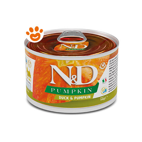 Farmina Dog N&D Pumpkin Adult Mini Anatra e Zucca - Farmina Dog N&D Pumpkin Adult Mini Anatra e Zucca - Lattina Da 140 Gr