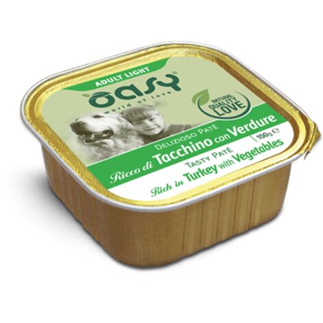 OASY wet dog delizioso pat&eacute- vaschetta tacchino 150gr