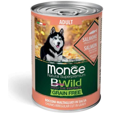 Monge BWild Adult Dog Salmone con Zucca e Zucchine 400g