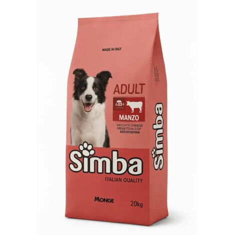 Monge Dog Simba con Manzo - Monge Dog Simba con Manzo - Sacco Da 20 Kg