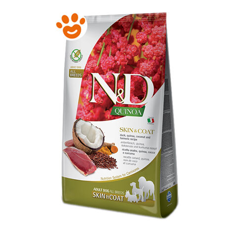 Farmina Dog N&ampD Quinoa Skin&ampCoat All Breed Anatra  - Farmina Dog N&ampD Quinoa Skin&ampCoat All Breed Anatra - Sacco Da 7 Kg