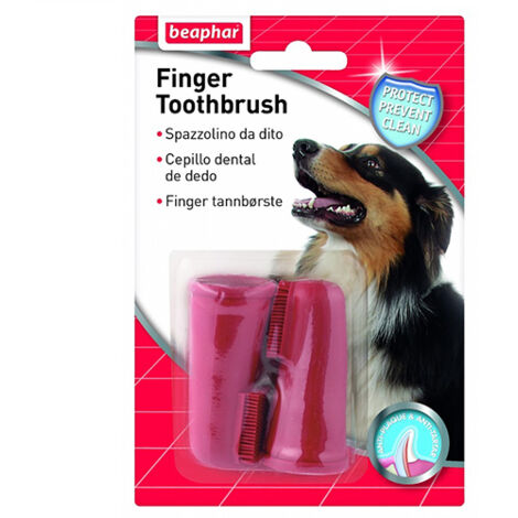 Beaphar Dog Spazzolino da Dito - Beaphar Dog Spazzolino da Dito - Confezione da 2 Spazzolini