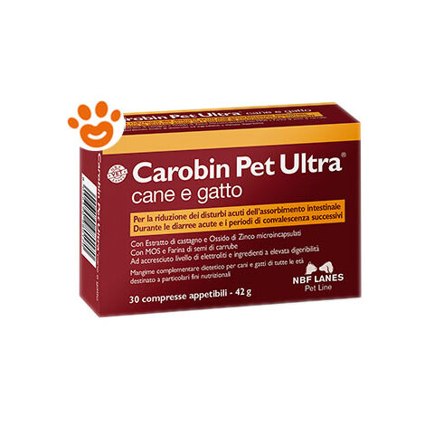 NBF Lanes Dog e Cat Carobin Pet Forte - NBF Lanes Dog e Cat Carobin Pet Forte - Confezione da 30 Compresse