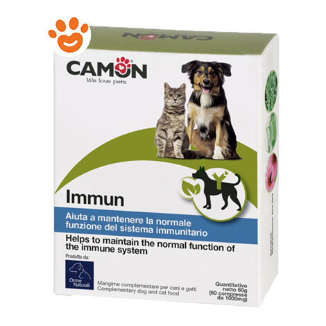 Camon Dog&Cat Orme Naturali Immun  - Camon Dog&Cat Orme Naturali Immun - Confezione Da 60 Compresse